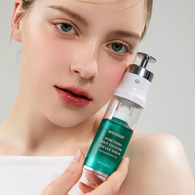 MEDITHERAPY Porethera Shot Exosome Spicule Serum 38ml & Minimizer Set