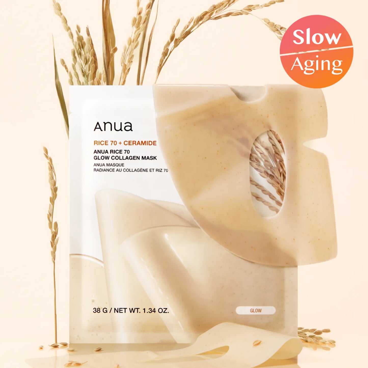 Anua Collagen Mask Sheet 4ea 3Types (Heartleaf / Peach / Rice)