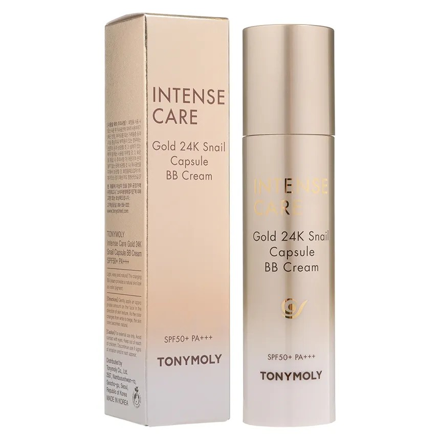 TonyMoly Intense Care Gold 24K Snail Capsule BB Cream SPF50+ PA++++ 50ml