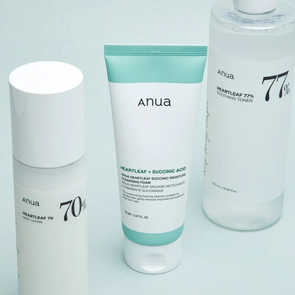 Anua Heartleaf Succinic Moisture Cleansing Foam 150ml new packging