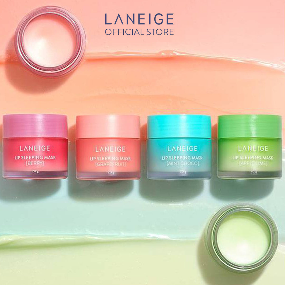 LANEIGE Lip Sleeping Mask EX 20g [Select from 5 Scents] - Lip Sleeping Care, Removes Flaky Skin and Moisturizes Dry Lips