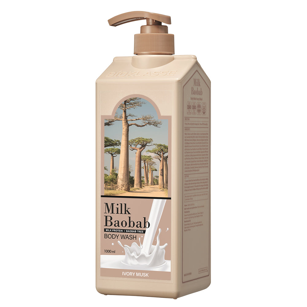 milk bar obab body washed ivery muse, 1000ml, 2 pieces