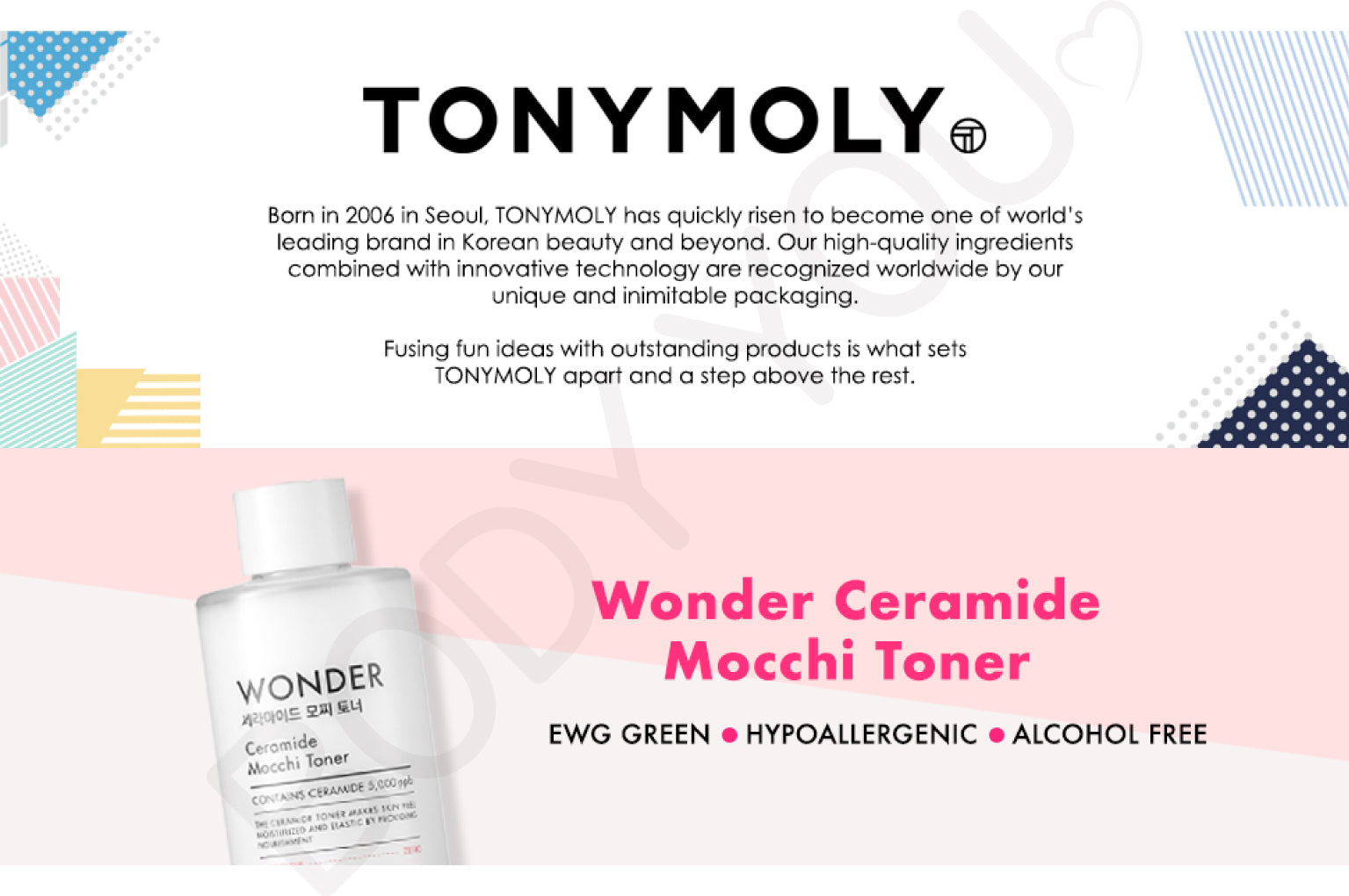 [TONYMOLY] Wonder Toner 500ml Ceramide Mochi Toner / Facial Moisturizer K-Beauty Skincare Sensitive Skin Health Acne Pore Treatment Whitening Blackheads Mask Pack*Tonymoly