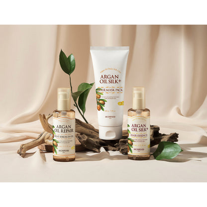 [スキンフード] アルガンオイル シルクプラス ヘアエッセンス 110ml