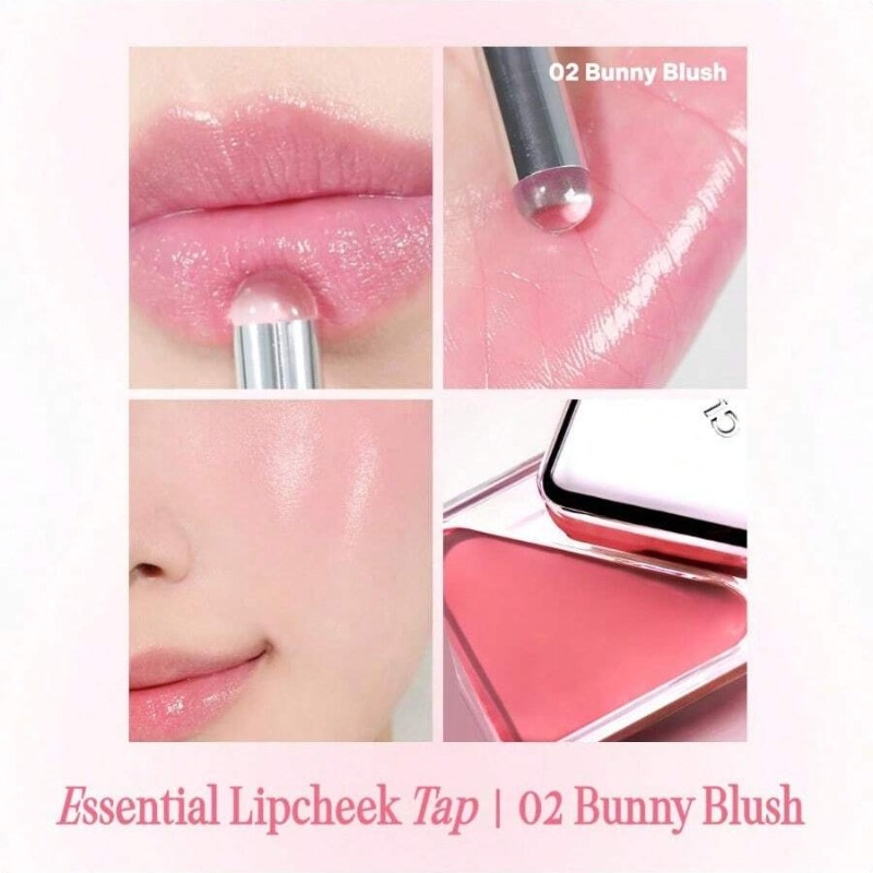 Clio Essential Lip & Cheek Tap02 BUNNY FLUSH 4g