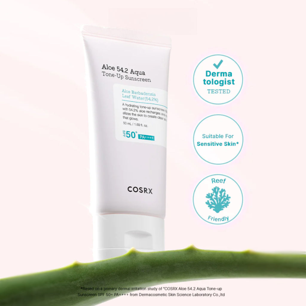 COSRX Aloe 54.2 Aqua Tone-up Sunscreen SPF 50+ PA++++ - 50ml