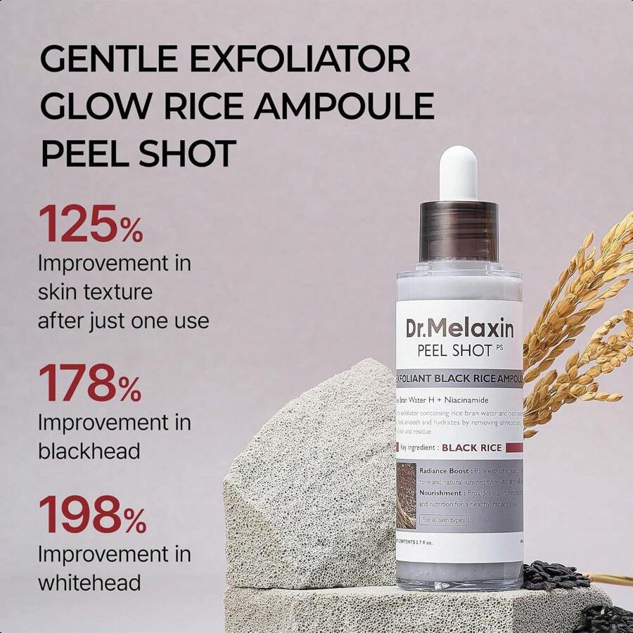 Dr.Melaxin Peel Shot Glow Black Rice Peeling Ampoule 80ml