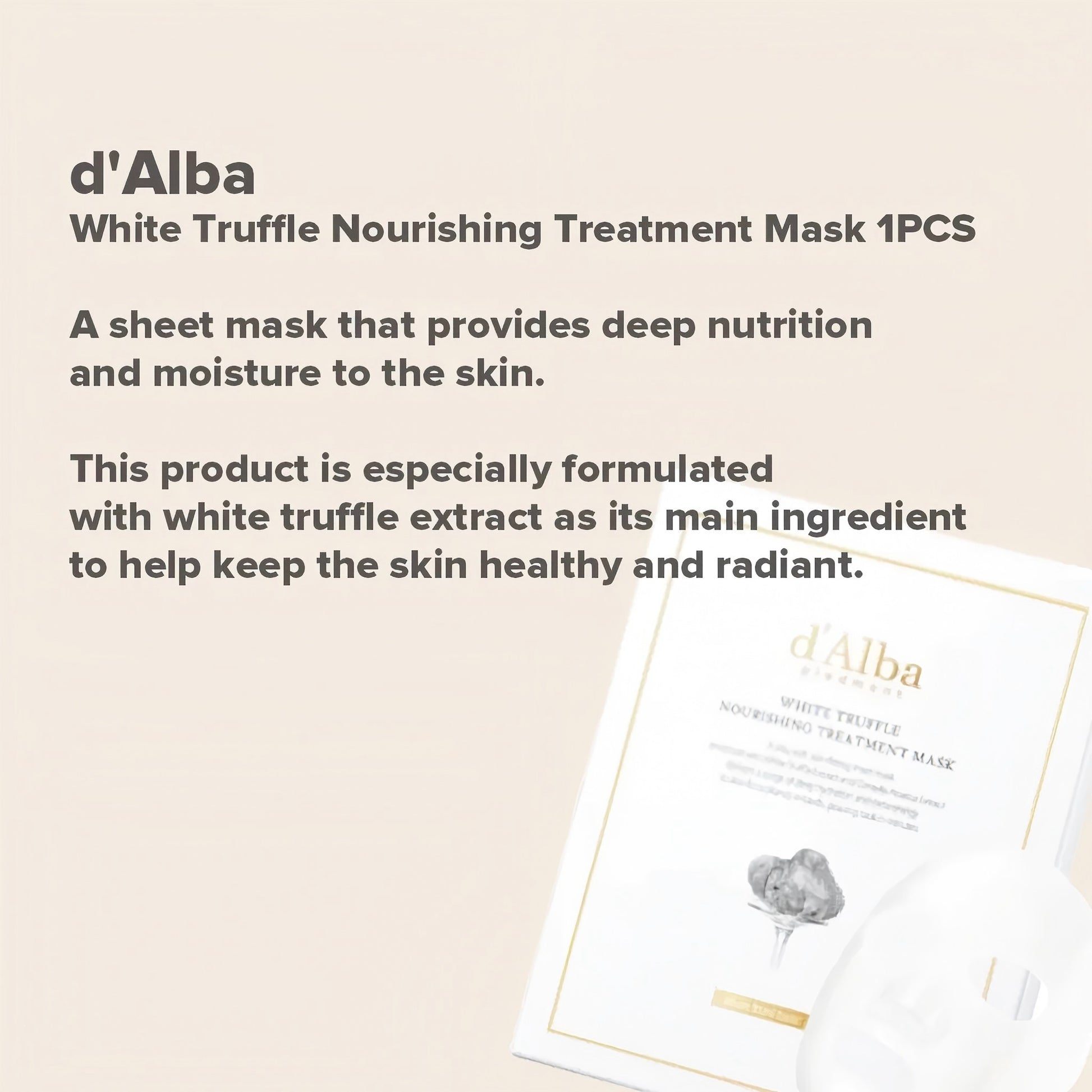 D'ALba White Truffle Nourishing treatment mask 25ml