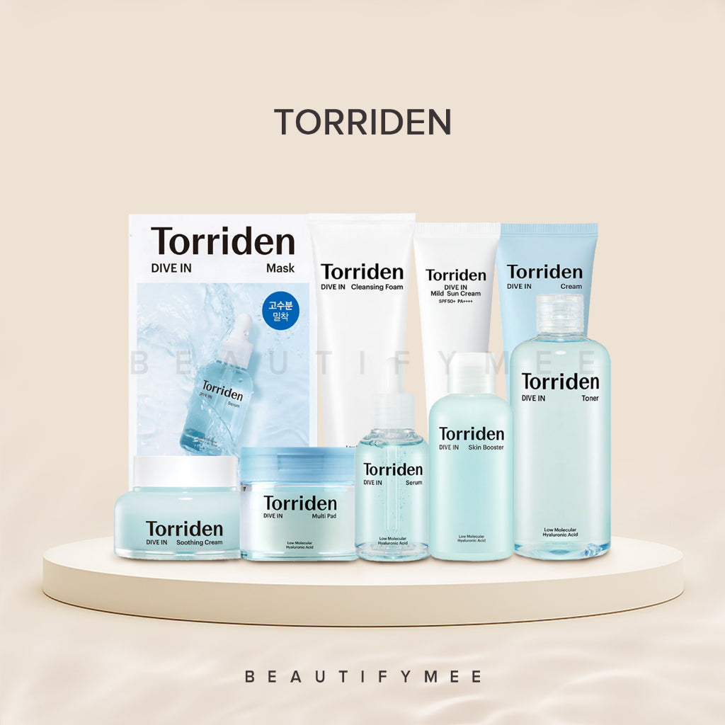 Torriden Dive In Serum, Soothing Cream, Toner, Cleansing Foam, Mask, Skin Booster