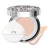 2aN Gleaming Tension Cushion Foundation Pact 0.45 oz, Korean Cushion Foundation Makeup, Lightweight & Buildable Coverage with Ceramides and Centella Asiatica