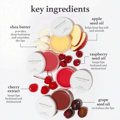Nooni Applebutter Lip Sleeping Mask 12g/0.42 Oz | Shea Butter, Vitamins, Nourishing Treatment For Dry Lips, Soothing, Overnight Moisturizer, Mother's Day