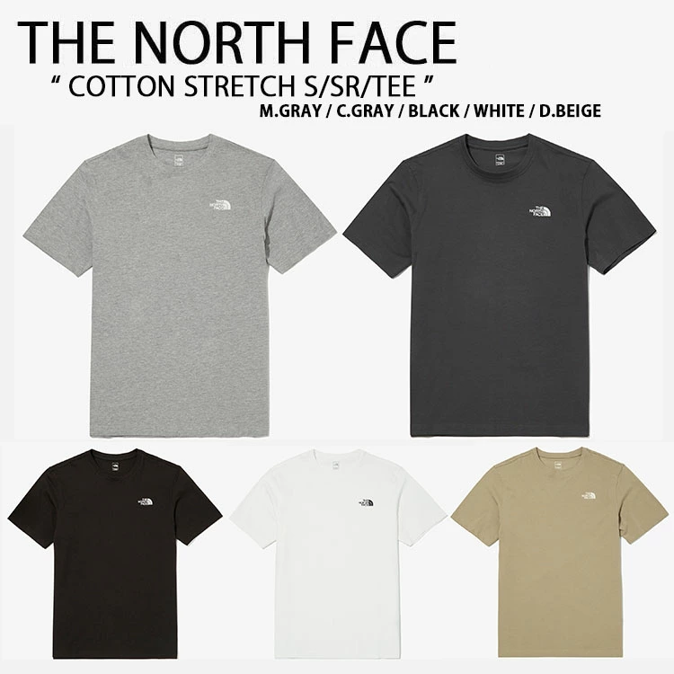 TheNorthFace T-shirt Basic Small Label Casual Round Neck Men's and Women's Short Sleeves