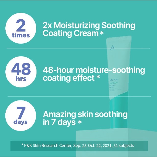 [AESTURA] A-CICA 365 Calmimg Cream, 48 Hour Hydration, Face Moisturizer for Dry and Sensitive Skin, Centella Asiatica Cream for Redness Relief 60ml