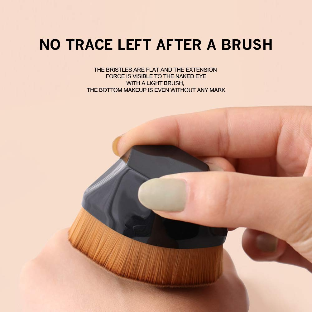 INHAK Petal Foundation Brush Flat Top Makeup Brush with Box – Soft Dense Bristles for Liquid & Cream Foundation