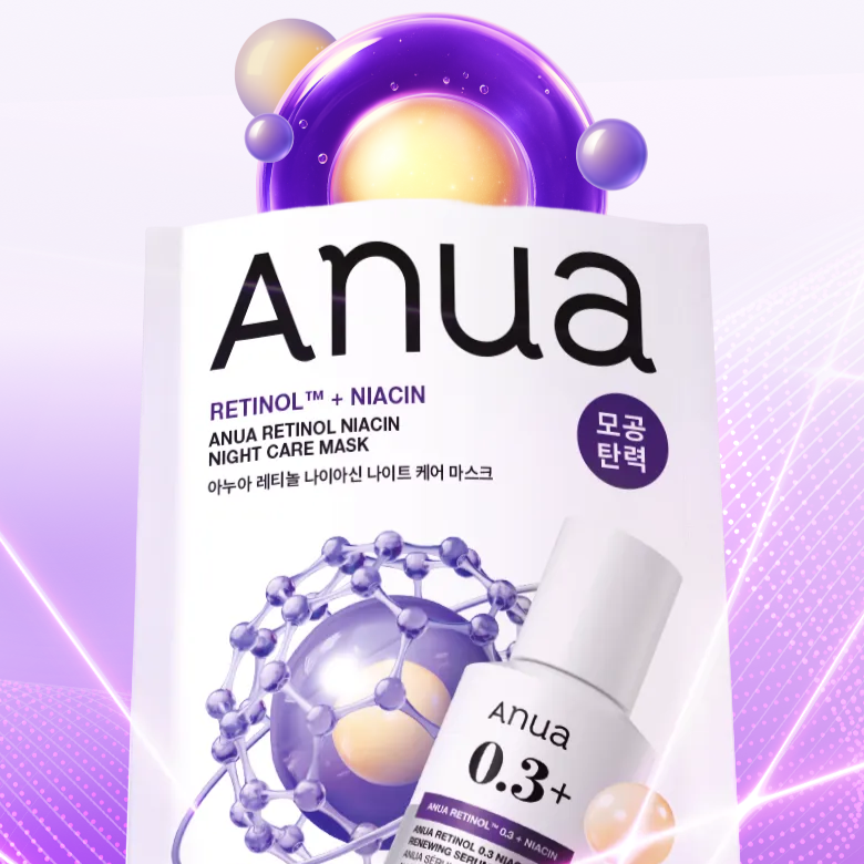 Anua - Retinol Niacin Night Care Mask 6ea