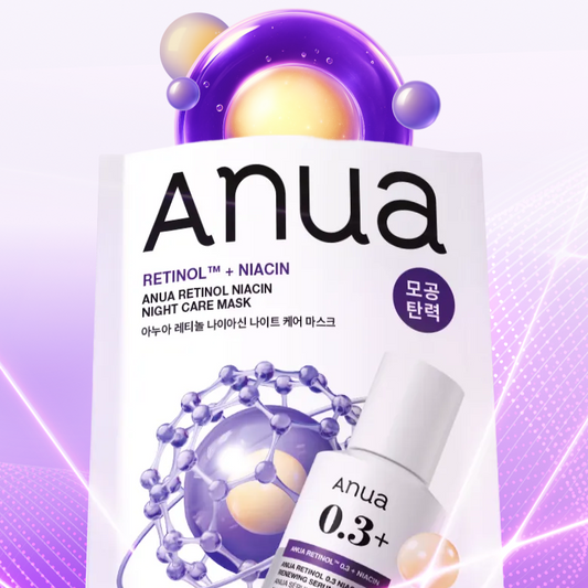 Anua - Retinol Niacin Night Care Mask 6ea
