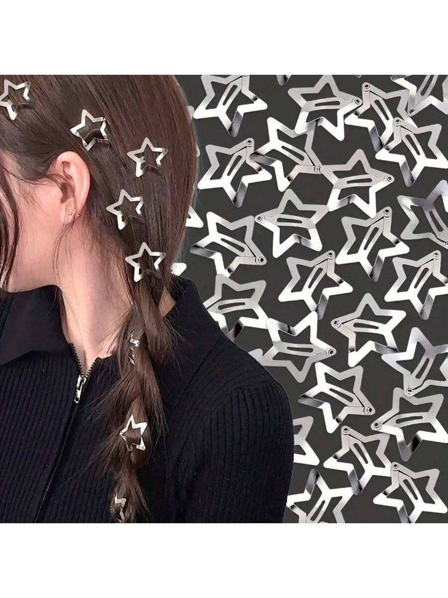 Star hair clip set