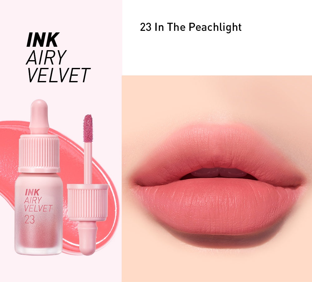 [PERIPERA] Ink Airy Velvet Lip Tint 4g ( 4, 23, 25) - Smooth & Soft Texture, Long Lasting Light Lip Tint