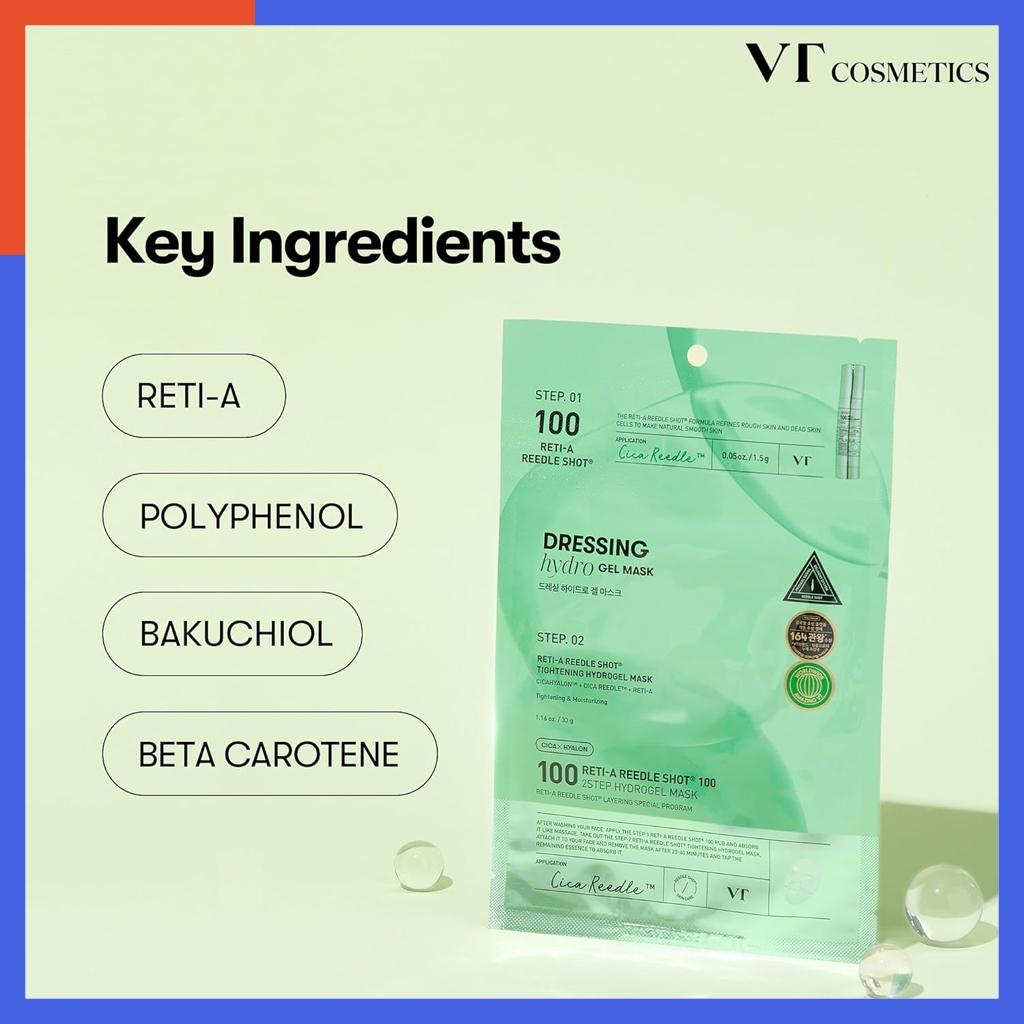 VT Reti-A Reedle Shot 100 2-Step Hydrogel Mask(34.5gx4ea)