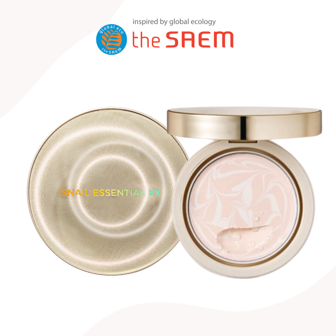 [the SAEM] SNAIL ESSENTIAL EX Tone Up Essence Pact SPF50/ PA+++ 15g