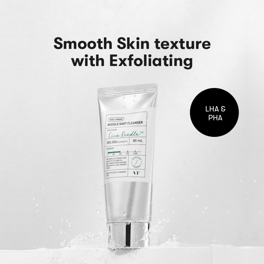 [VT] REEDLE SHOT Cleanser 80ml Hypoallergenic Cleanser, exfoliating care, LHA & PHA