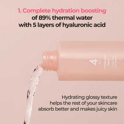 Numbuzin Toner No.3 Super Glowing Essence Toner | No.4 Hydrating Glow Mineral Toner | No.5+ Vitamin Boosting Essential Toner