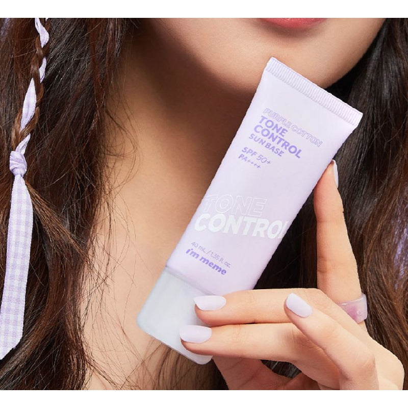 I'M Meme Purple Cotton Tone Control Line base SPF50 + PA ++++