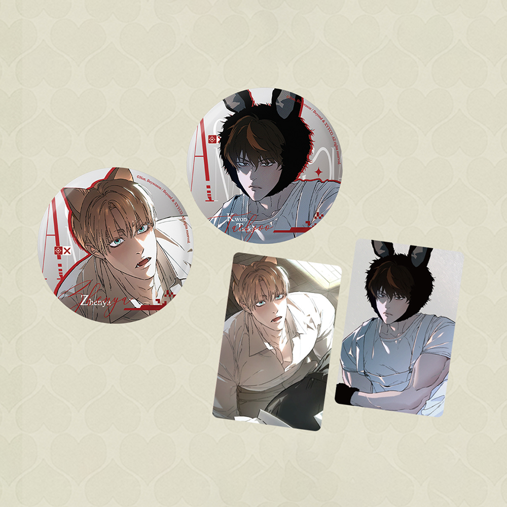 [pre-order] Codename: Anastasia  Cat and Rabbit Badge Set