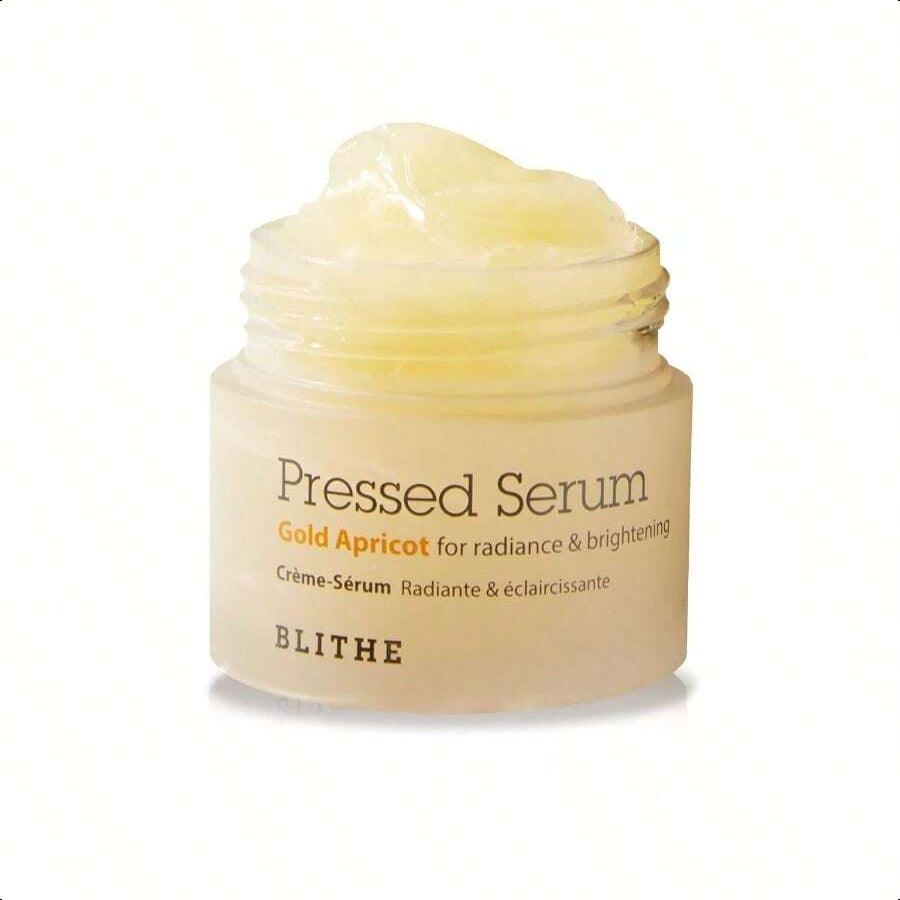 Blithe Pressed Serum Gold Apricot Glass Skin Korean Skincare Moisturizer/Serum - Niacinamide Serum For Natural Glow