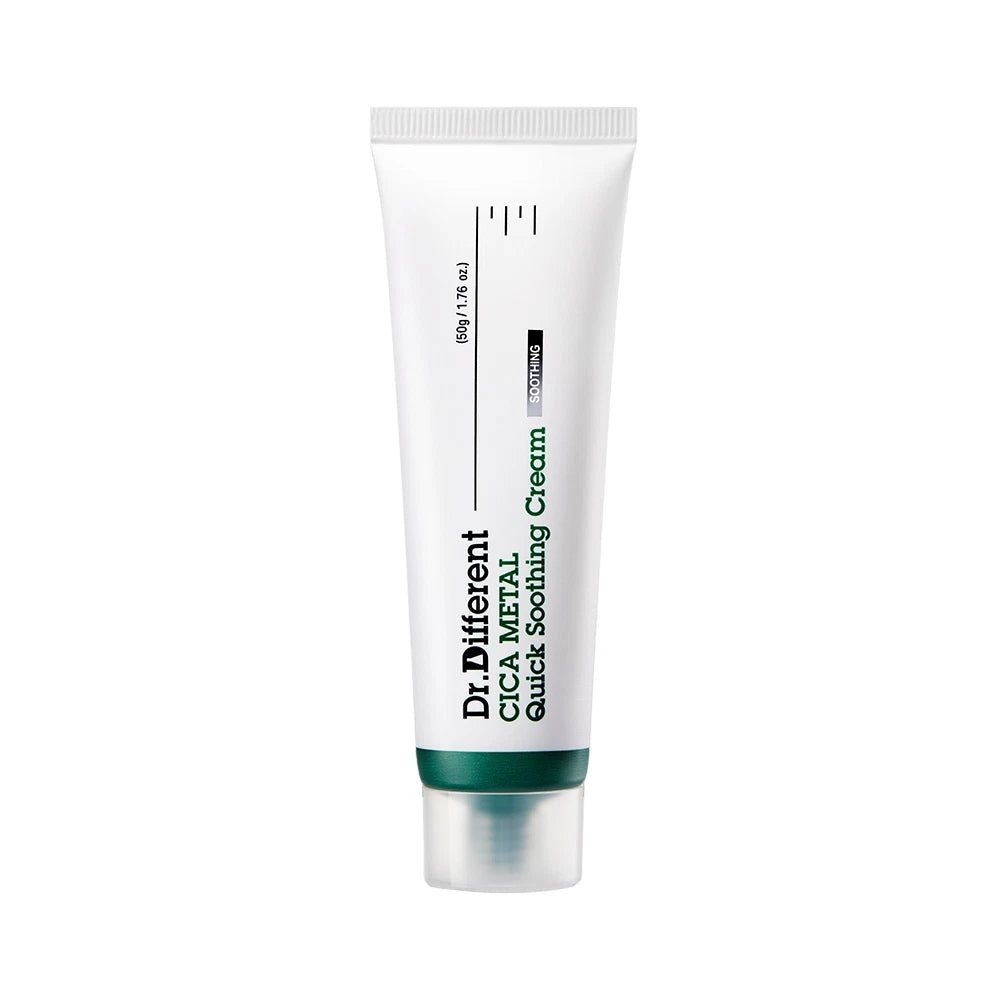 DR.DIFFERENT Cica Metal Quick Soothing Cream 1.76oz / 50g K-Beauty