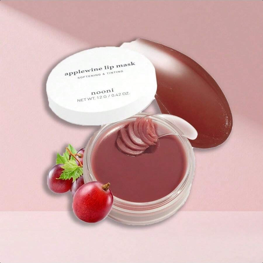Nooni Applebutter Lip Sleeping Mask 12g/0.42 Oz | Shea Butter, Vitamins, Nourishing Treatment For Dry Lips, Soothing, Overnight Moisturizer, Mother's Day