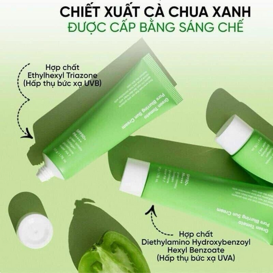 Sungboon Editor Green Tomato Pore Blurring Sunscreen SPF50+ PA++++ 50ML