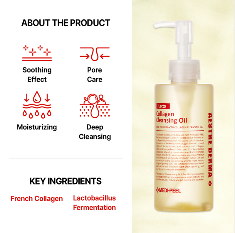 MEDI-PEEL Red Lacto Collagen Cleansing Oil 200ml