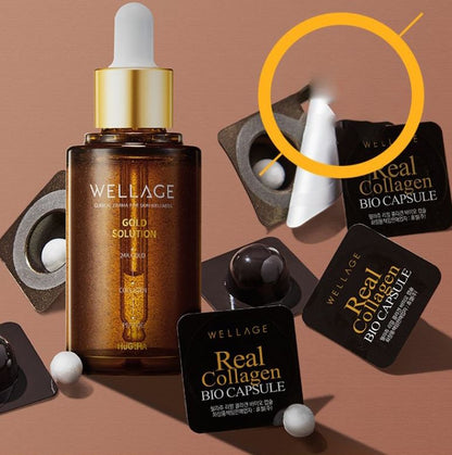 WELLAGE Gold Solution Collagen Ampoule 45ml