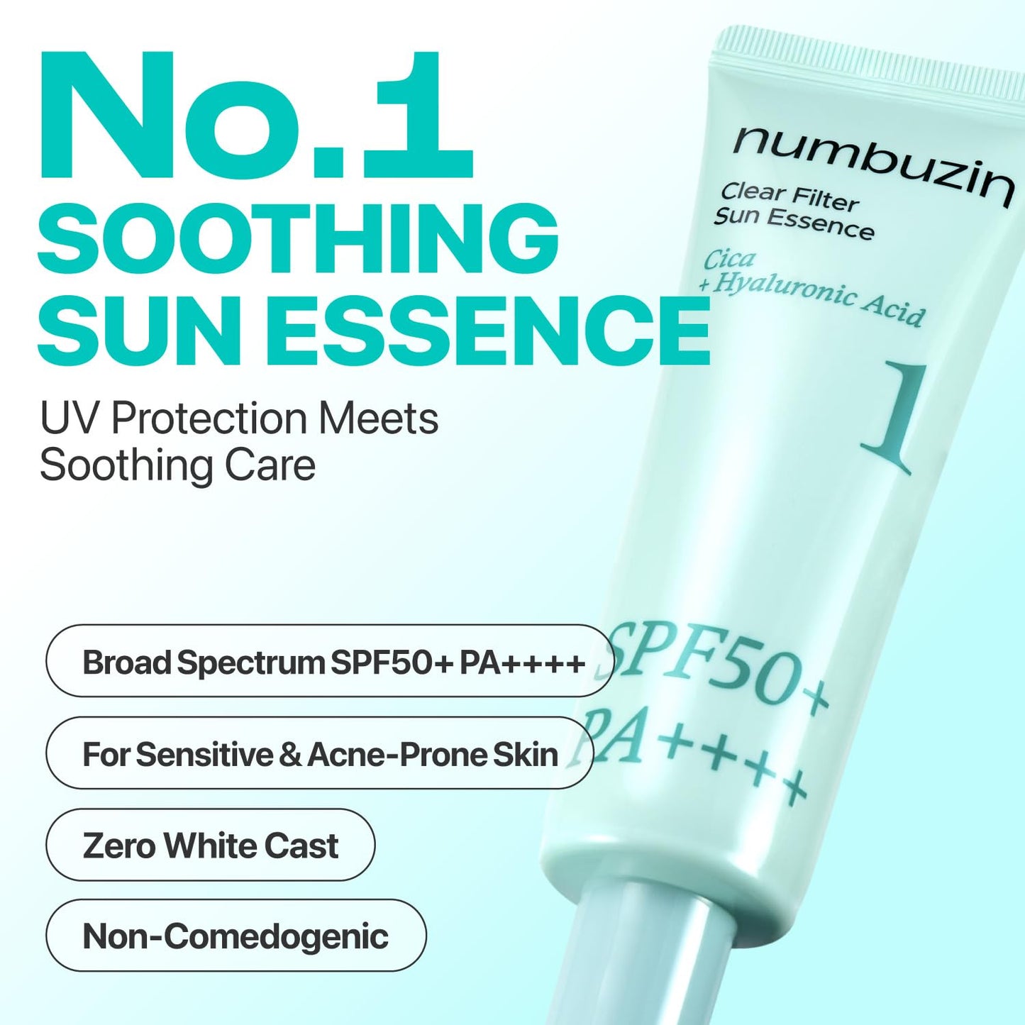 Numbuzin No.1 Clear Filter Sun Essence 50ml SPF50+ PA++++