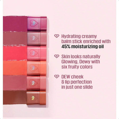 Kaja Dewy Bar - Creamy Multi - Stick Blusher & Lip Balm 03 Peach Cobbler 10g/0.35 Oz