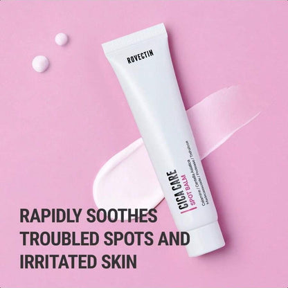 Rovectin Cica Care Face Balm 40ml/1.4 Oz - Immediate Redness Relief Face Moisturizer For Acne Prone, Sensitive Skin