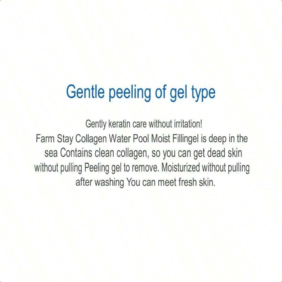 Farmstay Collagen Water Full Moist Peeling Gel - Peel Off Face Mask For Brighter Skin - Gently Exfoliates - Collagen For Skin - 6.08 Oz 180ml