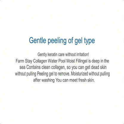 Farmstay Collagen Water Full Moist Peeling Gel - Peel Off Face Mask For Brighter Skin - Gently Exfoliates - Collagen For Skin - 6.08 Oz 180ml