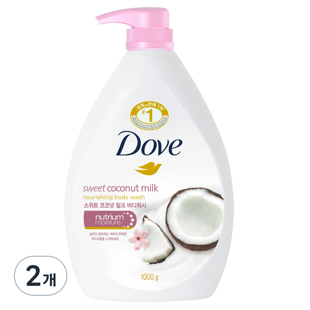 Dove sweet coconut milk body shower, 1000g,