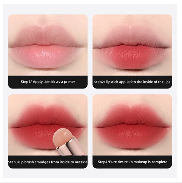 [100% Original] Inhak Soft Silicone Lip Brush | Multifuntional Makeup Brush | Lipstick Smudge Brush