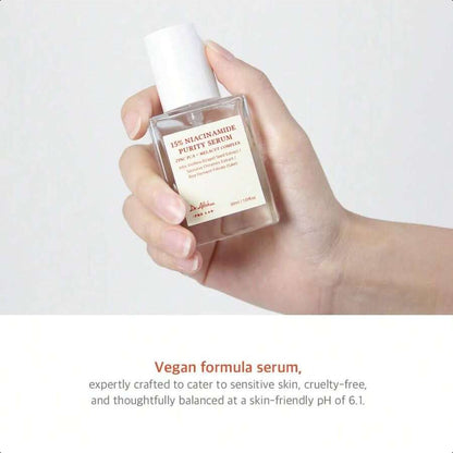 Dr. Althea 15% Niacinamide Purity Serum - 15% Niacinamide Included(30ml),Overall Skintone And Texture Improvement, Pore Care, Serum Control With Zinc. Vegan Formula, Korean Skincare