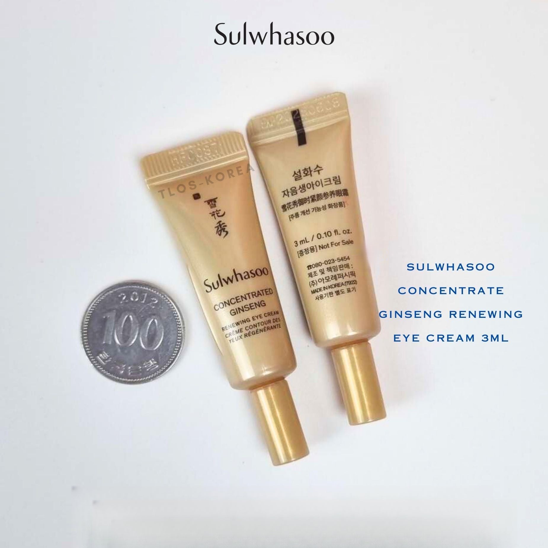 sulwhasoo concentrated ginseng renewing eye cream 3ml *5pcs