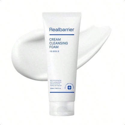 Real Barrier Cream Cleansing Foam | Sulfate-Free Amino Acid Moisturizing Face Cleanser |4.05 Fl Oz (120ml)