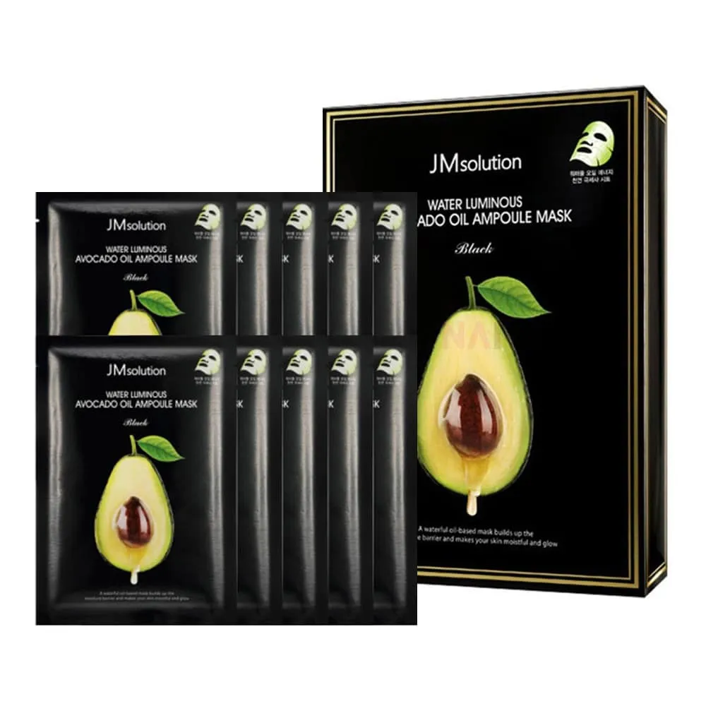 JMSolution Water Luminous Avocado Oil Ampoule Mask 10EA