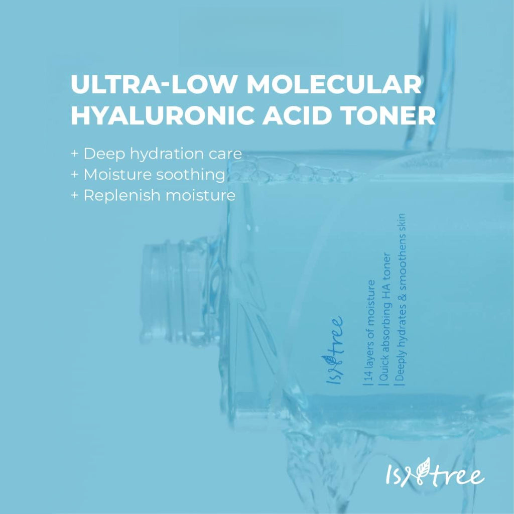 ISNTREE Ultra-Low Molecular Hyaluronic Acid Toner - 300ml