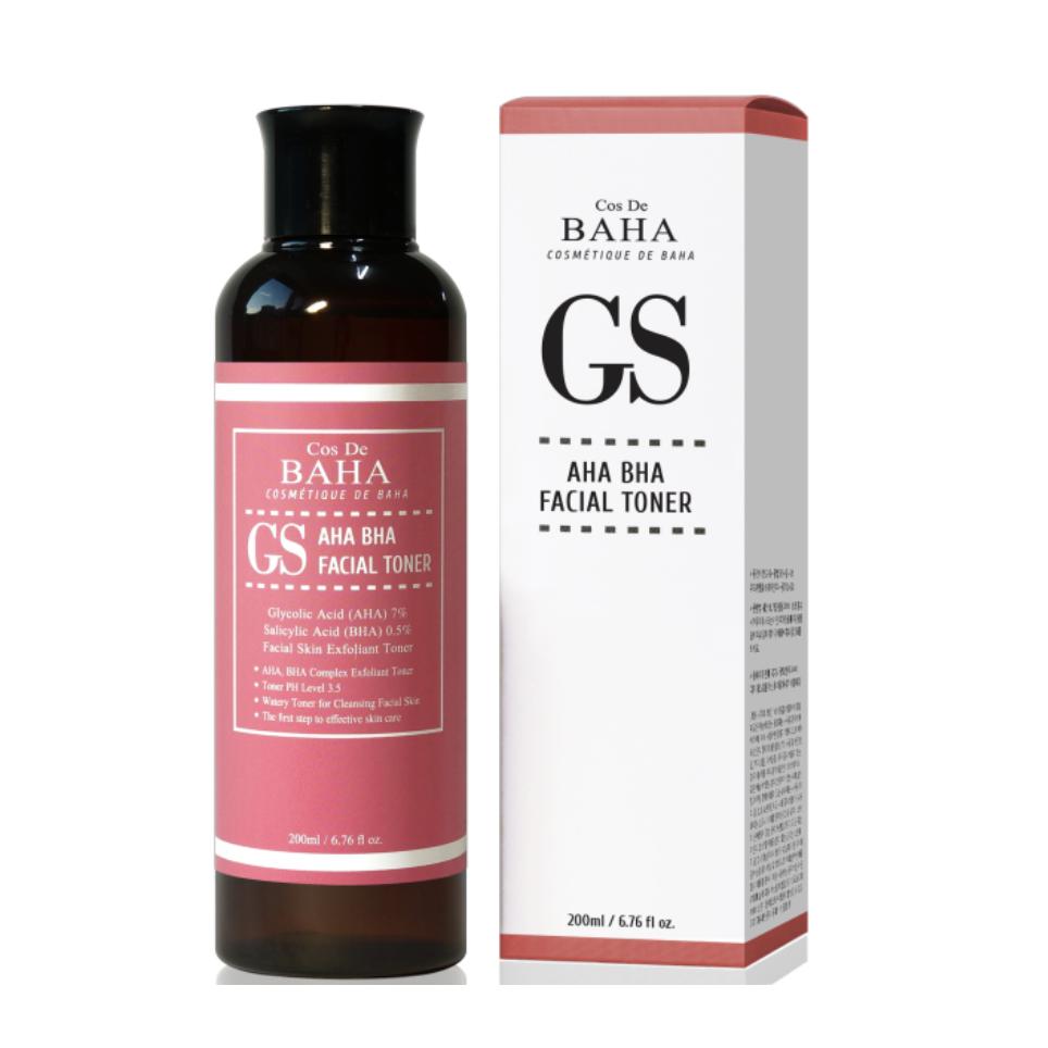 Cos De BAHA AHA/BHA GS Toner 200ml (3 Options)