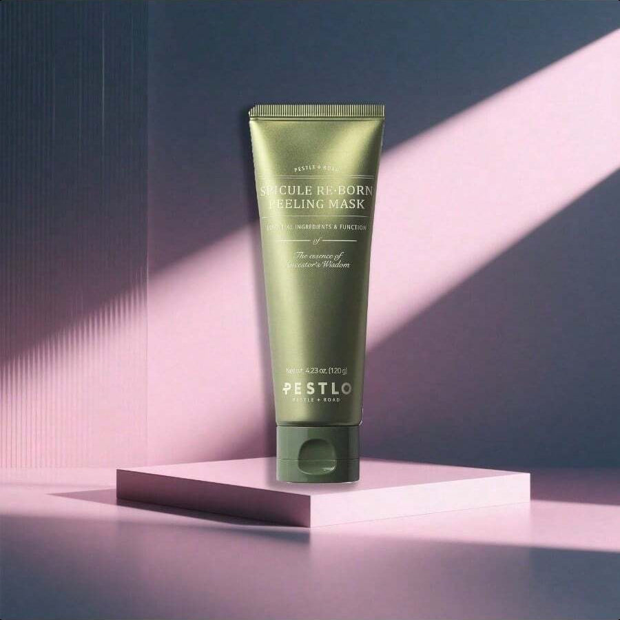PESTLO Spicule Re-Born Exfoliating Peeling Mask 4.23 Oz./120ml - Gentle Exfoliation, Nourishing, Hydrating, Sebum Control, Soothing, Radiant Skin, Pore Tightening, All Skin Types