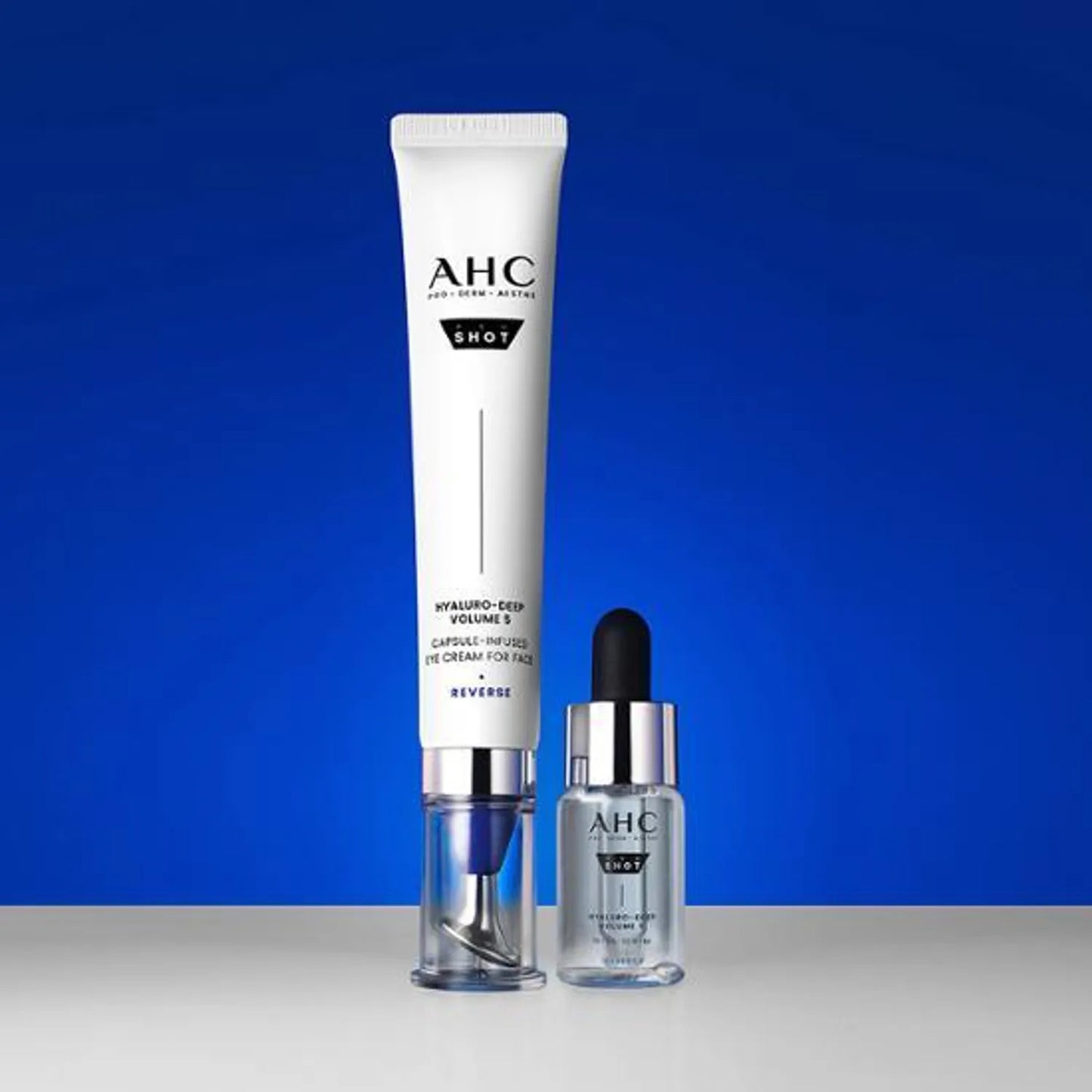 AHC Pro Shot Hyaluro-Deep Volume 5 Capsule-Infused Eye Cream For Face 30ml Special Set (+Serum 10ml)