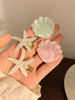 Show Mind - Shell / Starfish Faux Pearl Resin Hair Clip